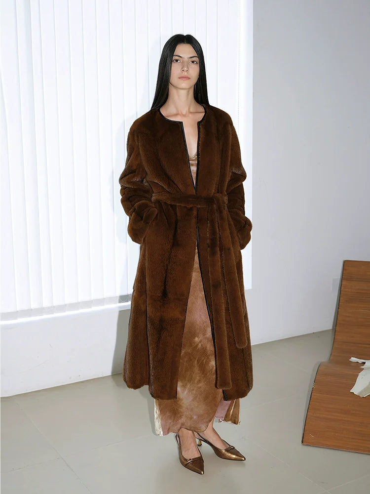 Purple Label Black Cross Mink Jacket - Image 1