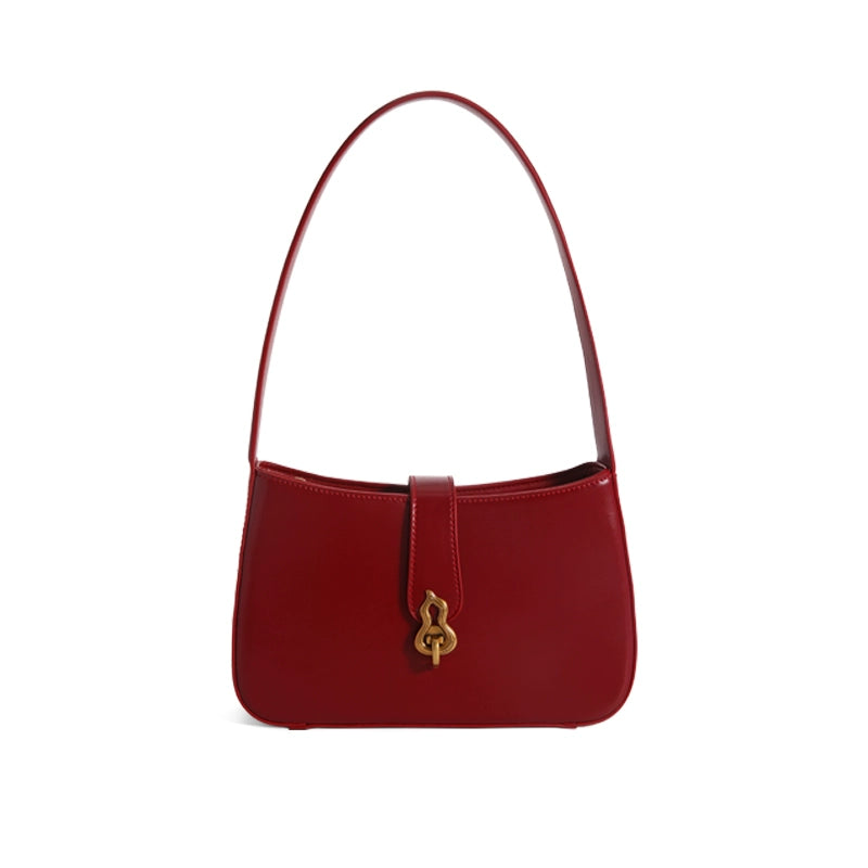 Underarm Baguette Leather Bag - Image 1
