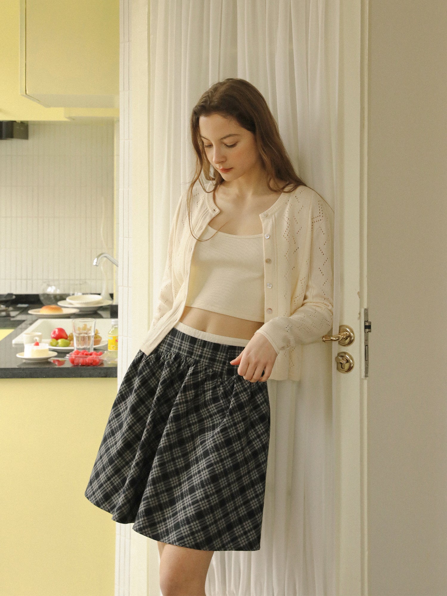 Cardigan Skirt Set - Image 1