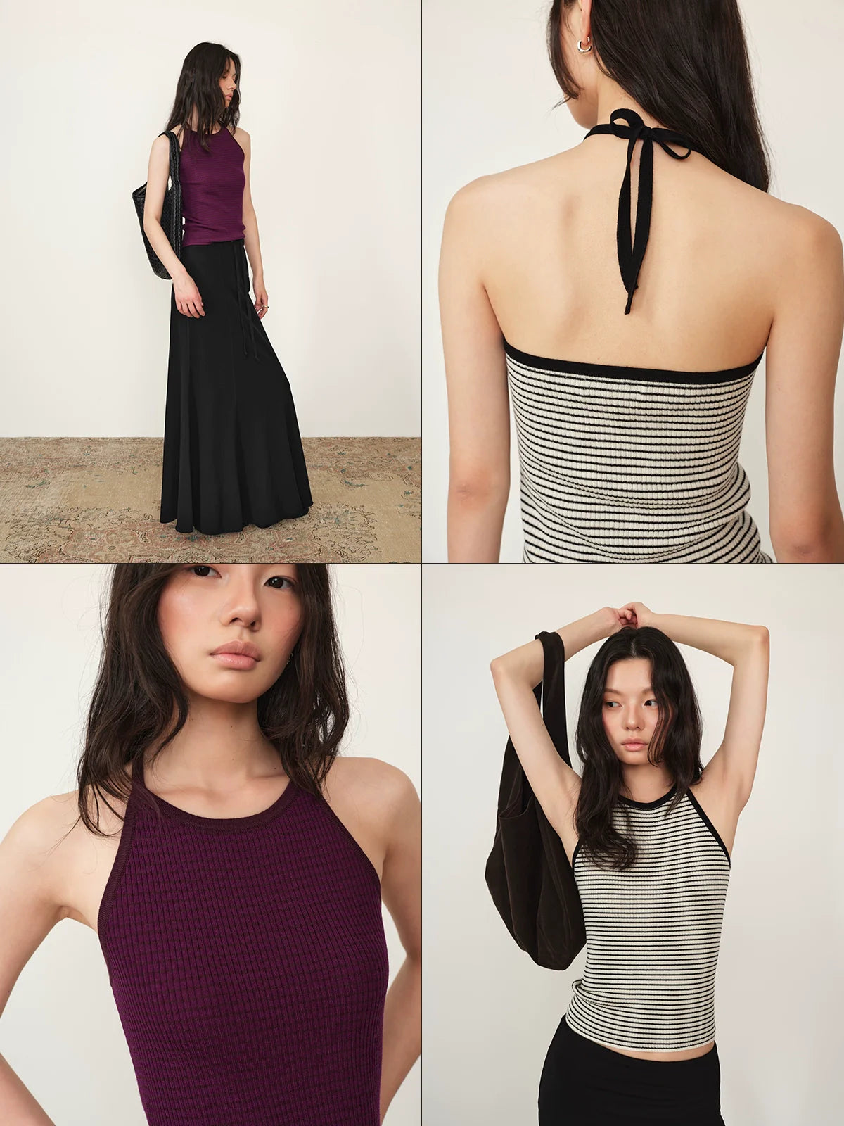 Wool Rib Halter Vest - Image 1