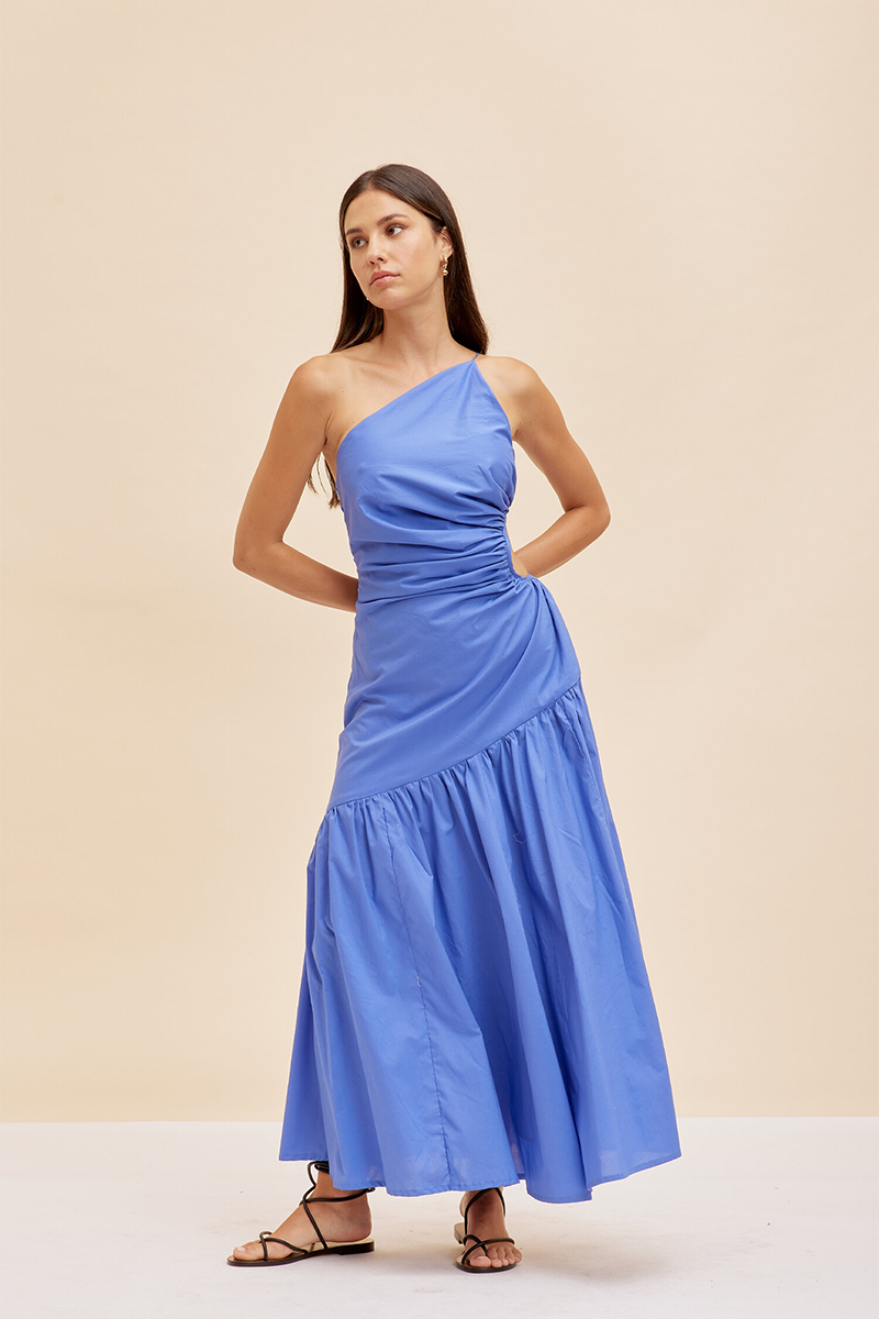 Bettina Satin Halter Maxi Dress