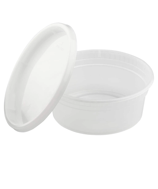 CCF 36OZ(D175MM) Premium PP Injection Plastic Soup Bowl with Lid - 120  Sets/Cases (Microwavable)