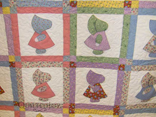 Sunbonnet Sue quilt, quilted by Angela Huffman
