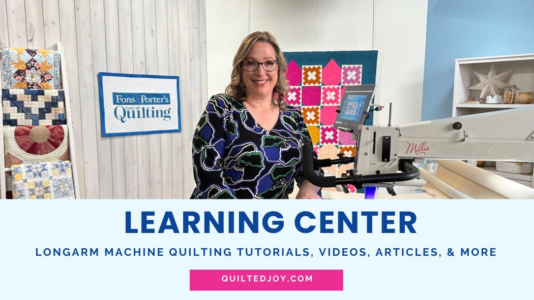 Quilted Joy Learning Center – Expert Quilting Tutorials, Classes, and Free Motion Quilting Tips for All Skill Levels.