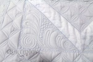 MicroQuilter Thread quilted on wholecloth