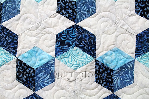 Sarah's Tumbling Blocks Quilt