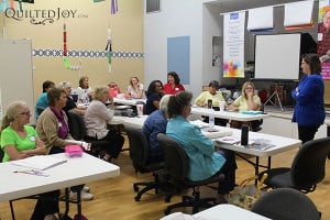 We had a full house for the Quilting Legos class