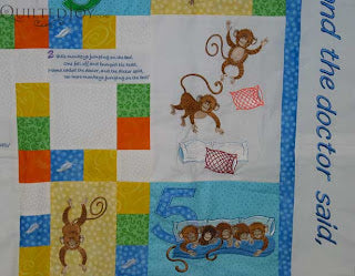 5 little monkeys quilt waiting in the wings