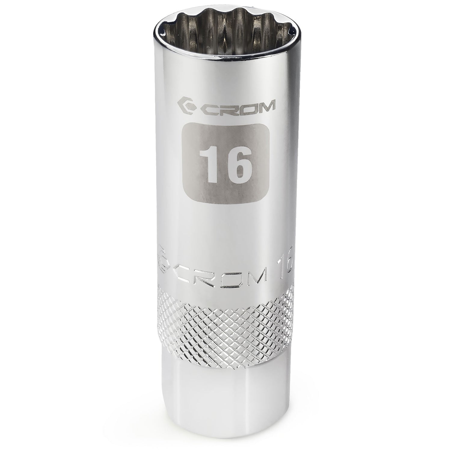 1-Piece 3/8” Drive Magnetic Spark Plug Socket - 12 Points (16 mm) - 11004