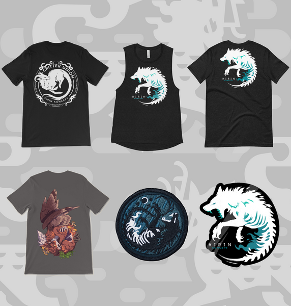 New shirt designs, wolf shirts, fox shirt, embroidered patch