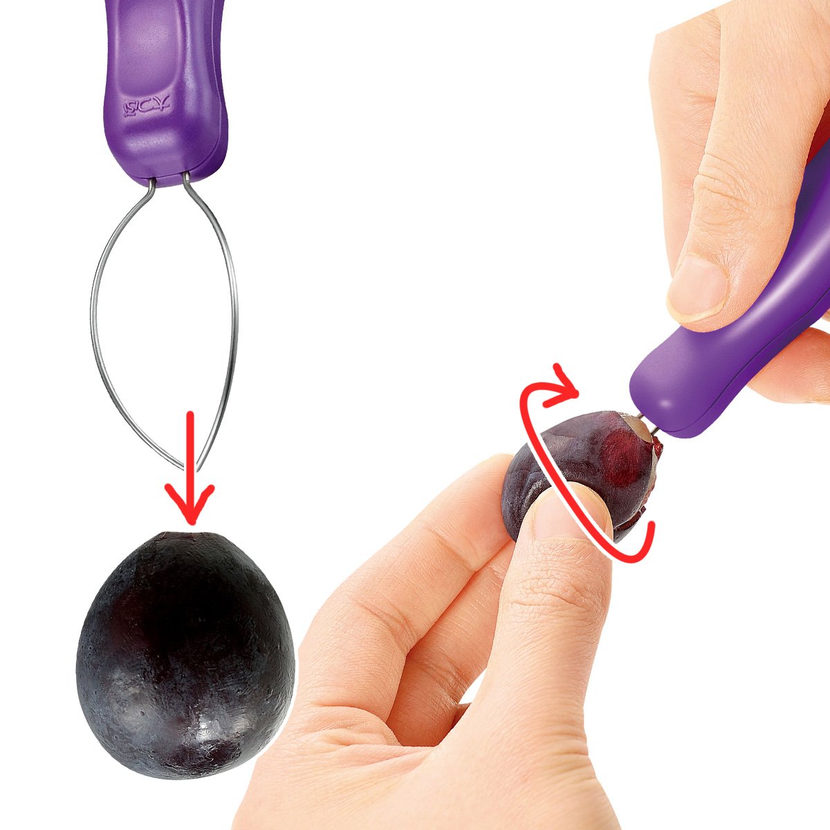 Stainless Steel Grape Peeler, Portablefruit Skin Peeler Purple Fruit Grape  Skin Peeler Pitter Remover Mini Kitchen Gadget Peeling Tool