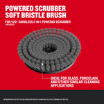 V20 Powered Scrubber Soft Bristle Brush Walk-around Graphic