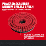 V20 Powered Scrubber Medium Bristle Brush Walk-around Graphic