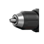 Keyless chuck feature of cordless brushless half inch drill and driver kit 1 battery.