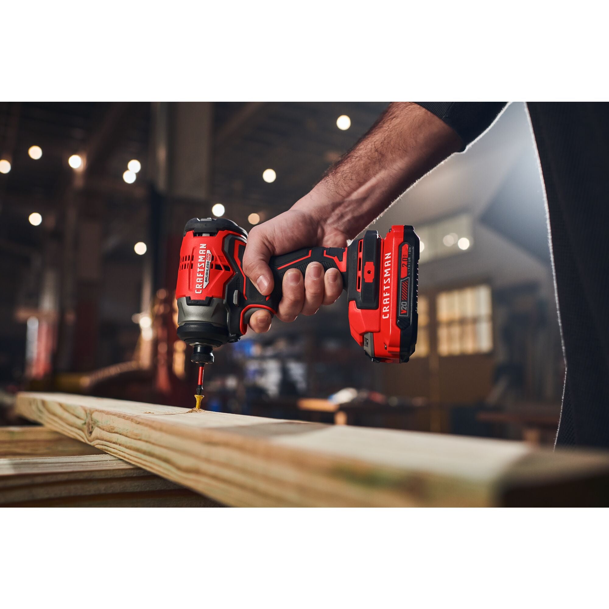 V20* Brushless Cordless 1/4-in Impact Driver (2 Batteries)