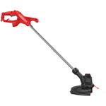 Left profile of 3 dot 5 amp 12 inch corded string trimmer cum edger.