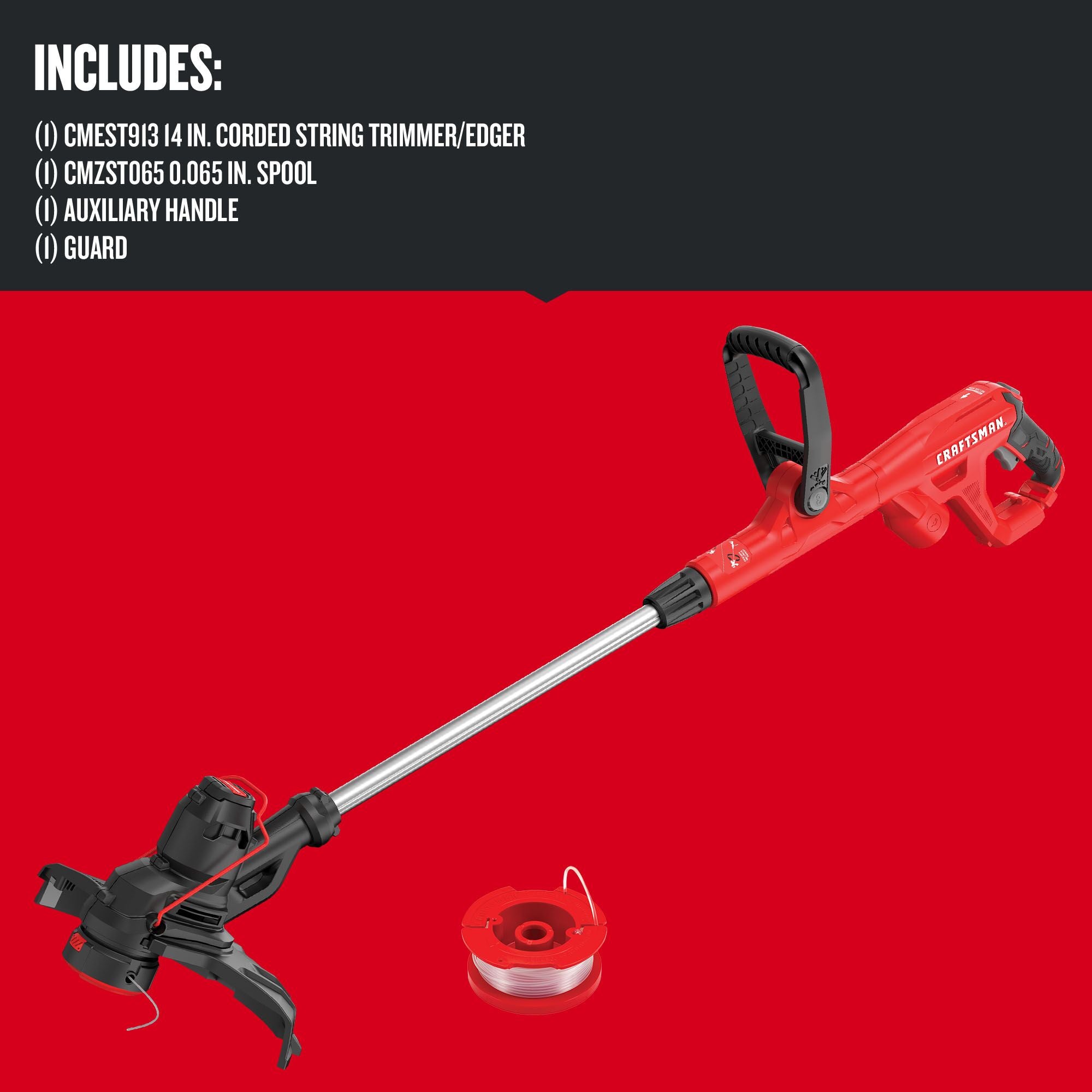 Graphic of CRAFTSMAN String Trimmers highlighting product features