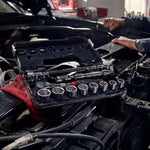 View of CRAFTSMAN Mechanics Tool Set being used by consumer