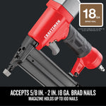 Graphic of CRAFTSMAN Nailer: Brad highlighting product features