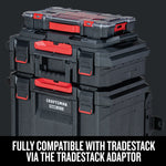 Craftsman VersaStack 20-Compartment Organizer on dark graphic background