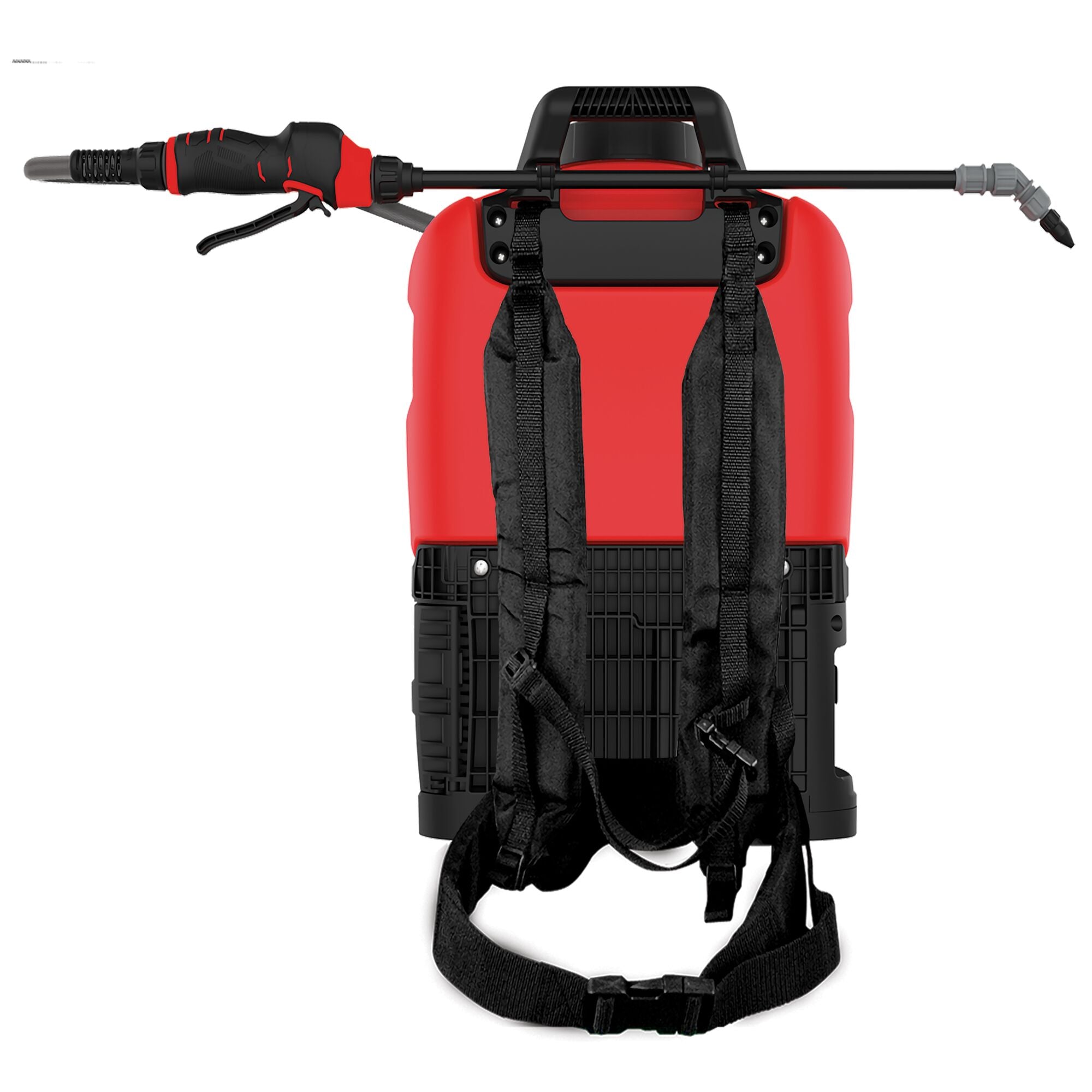 20V Battery Powered Backpack Sprayer battery is protected by a sealed and water resistant compartment.