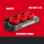 Graphic of CRAFTSMAN Accessories: Metal Storage highlighting product features