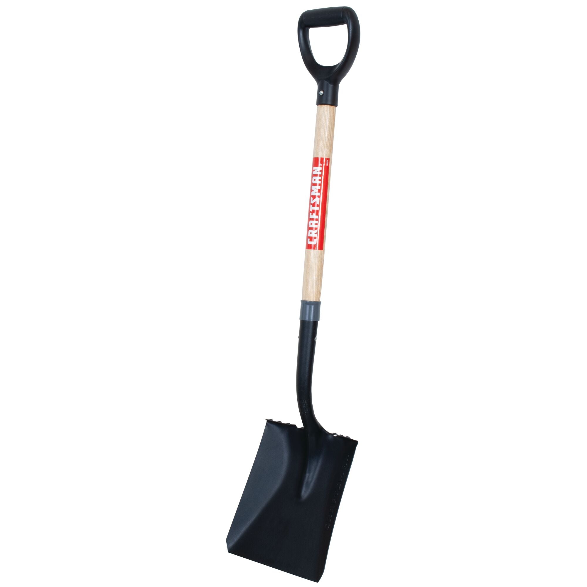 Wood handle transfer shovel.