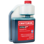 Craftsman 2 cycle 16 ounce engine oil tip and measure.