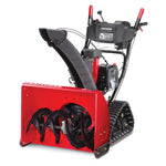 Profile of 26 inch 208 CC electric start track drive snow blower.