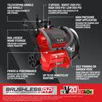 2xV20 BRUSHLESSRP Cold Water Pressure Washer