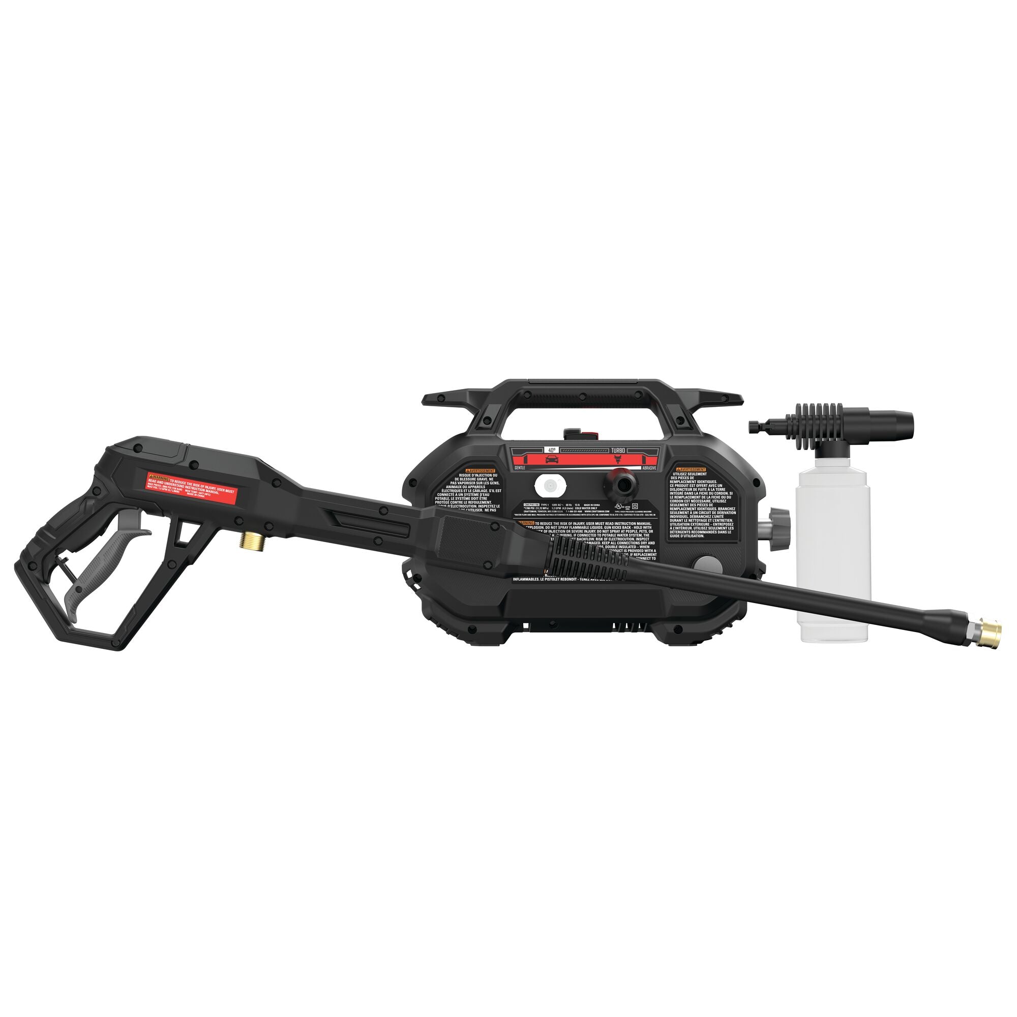 BLACK+DECKER 1700 PSI 1.2 GPM Cold Water Electric Pressure Washer