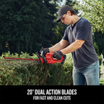 Graphic of CRAFTSMAN Hedge Trimmers highlighting product features