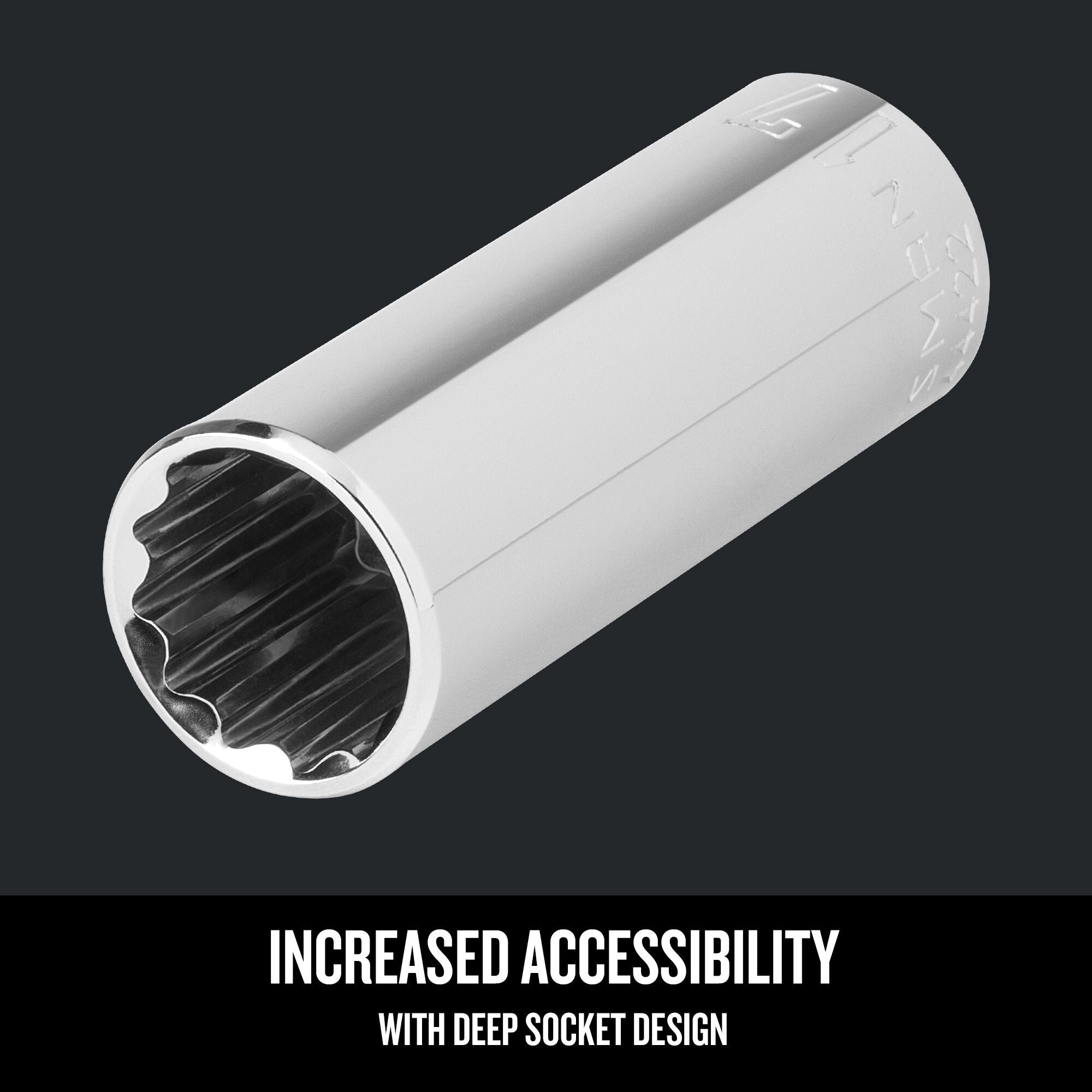 Graphic of CRAFTSMAN Sockets: 12-Point highlighting product features