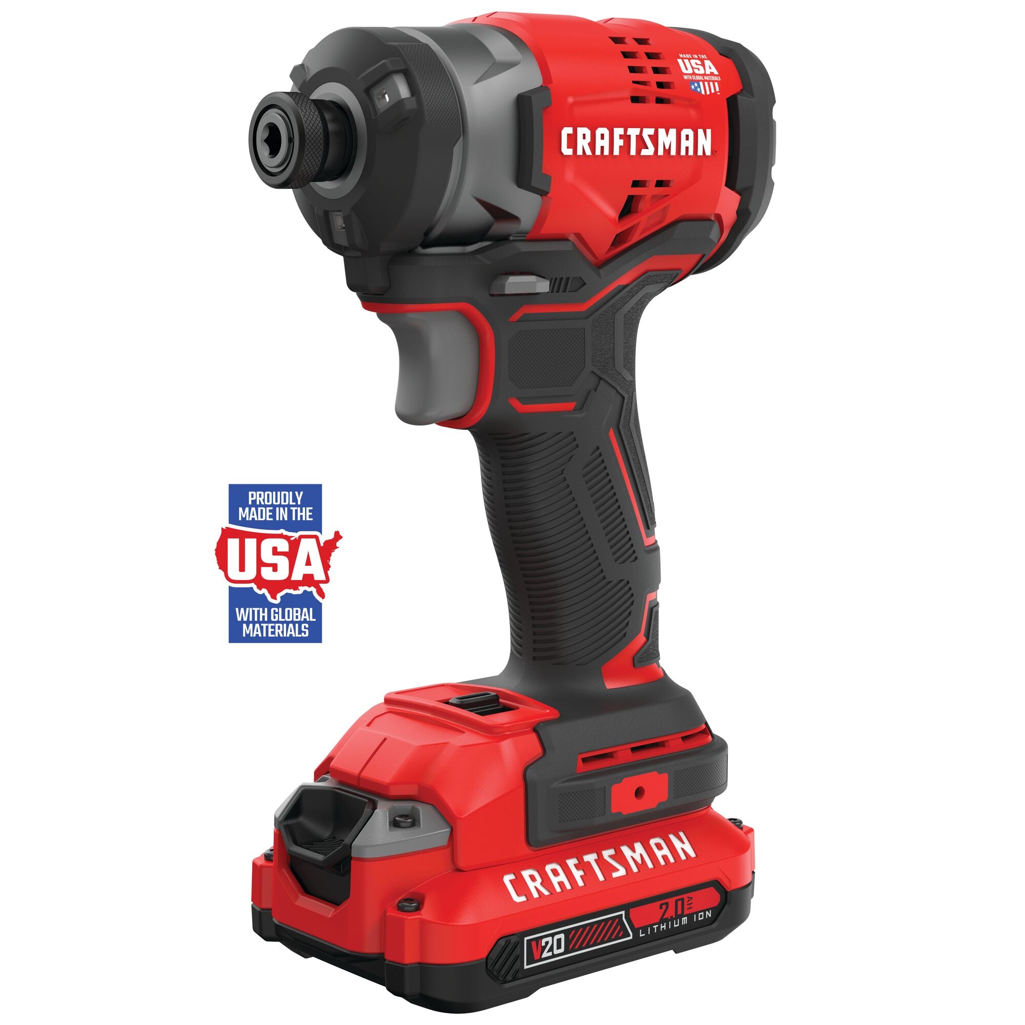 Proudly made in the usa with global materials feature of brushless cordless impact driver 2 batteries.