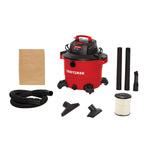 16 gallon 6.5 Peak h p heavy duty wet and dry vac kit.