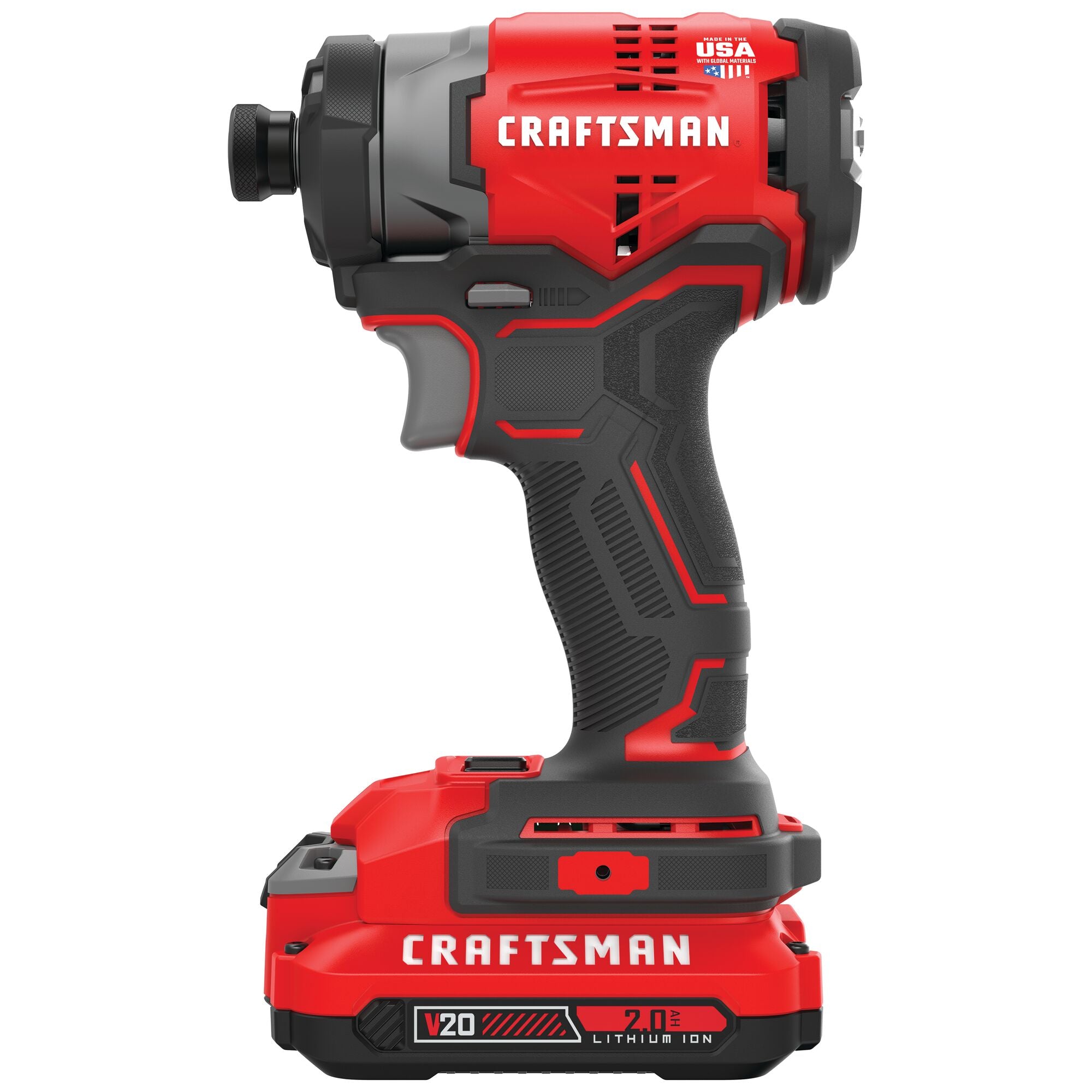 V20* Brushless Cordless 1/4-in Impact Driver (2 Batteries)