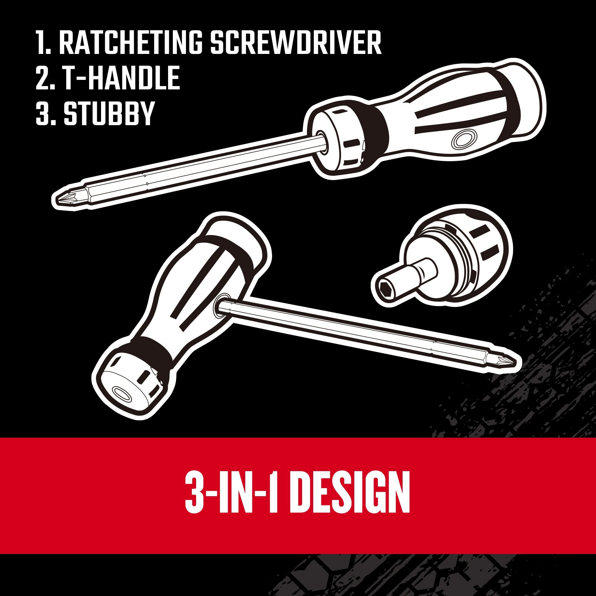 Graphic of CRAFTSMAN Screwdrivers highlighting product features