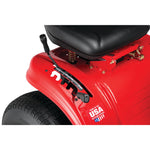 Gear feature of a 42 inch 17.5 h p gear drive riding mower.