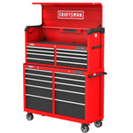 Garage filled with CRAFTSMAN storage, power tools, outdoor products, hand tools, and accessories.