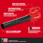 Graphic of CRAFTSMAN Leaf Blowers highlighting product features