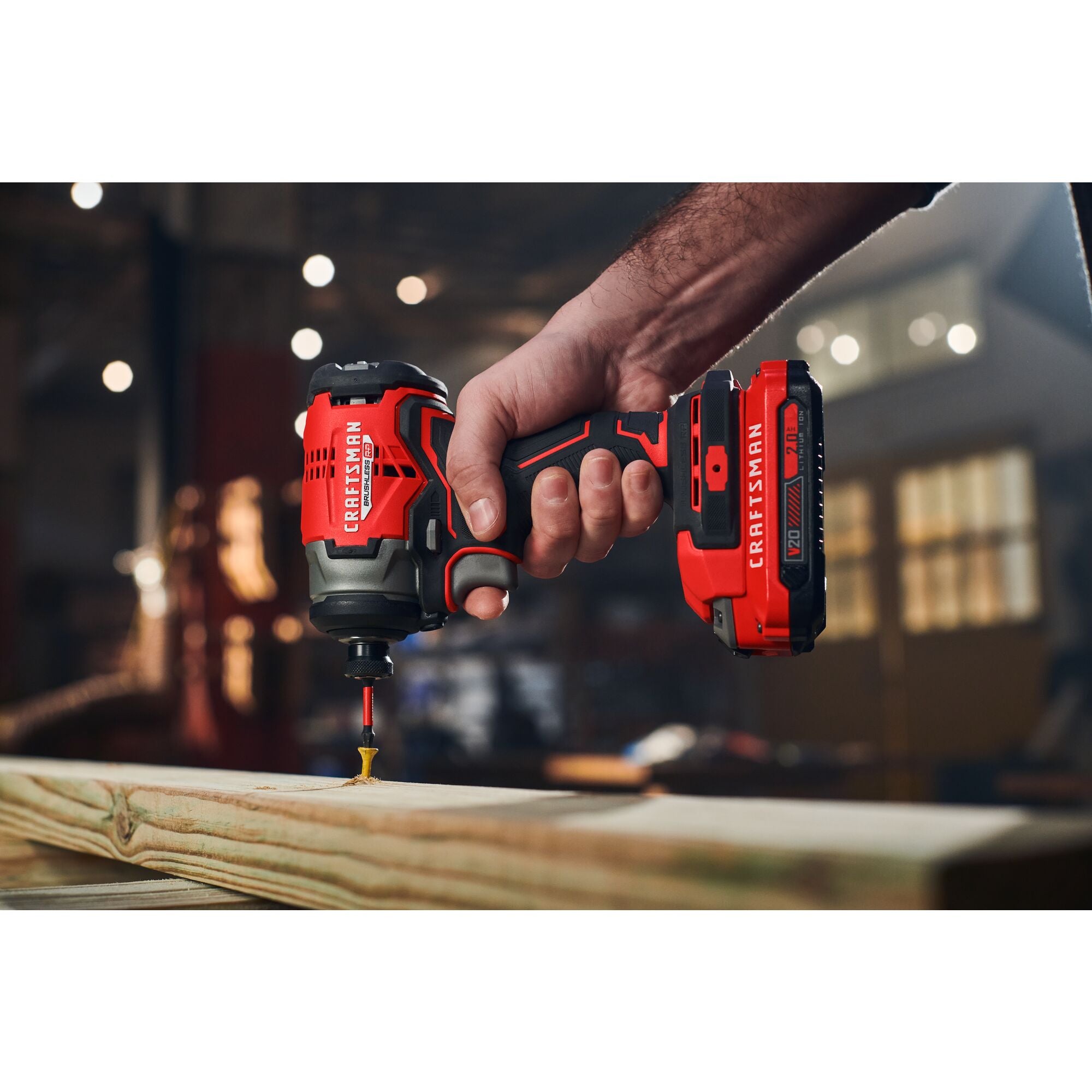 View of CRAFTSMAN Drills: Impact Driver  being used by consumer