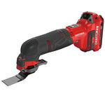 Right profile of cordless oscillating tool kit 1 battery.