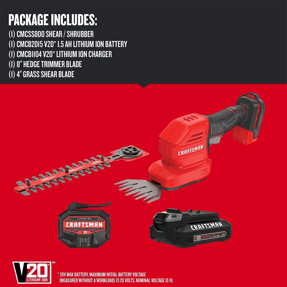 Graphic of CRAFTSMAN Hedge Trimmers highlighting product features