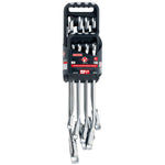 V series S A E reversible ratcheting combination wrench set (8 piece) in packaging.