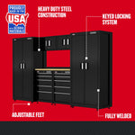 Graphic of CRAFTSMAN Storage: Cabinets & Chests highlighting product features