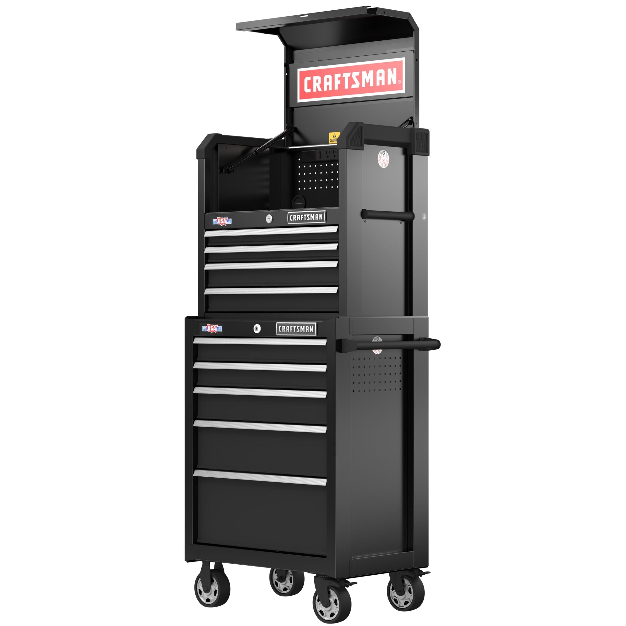 26 inch 5 drawer rolling tool cabinet with 26 inch 4 drawer tool chest.