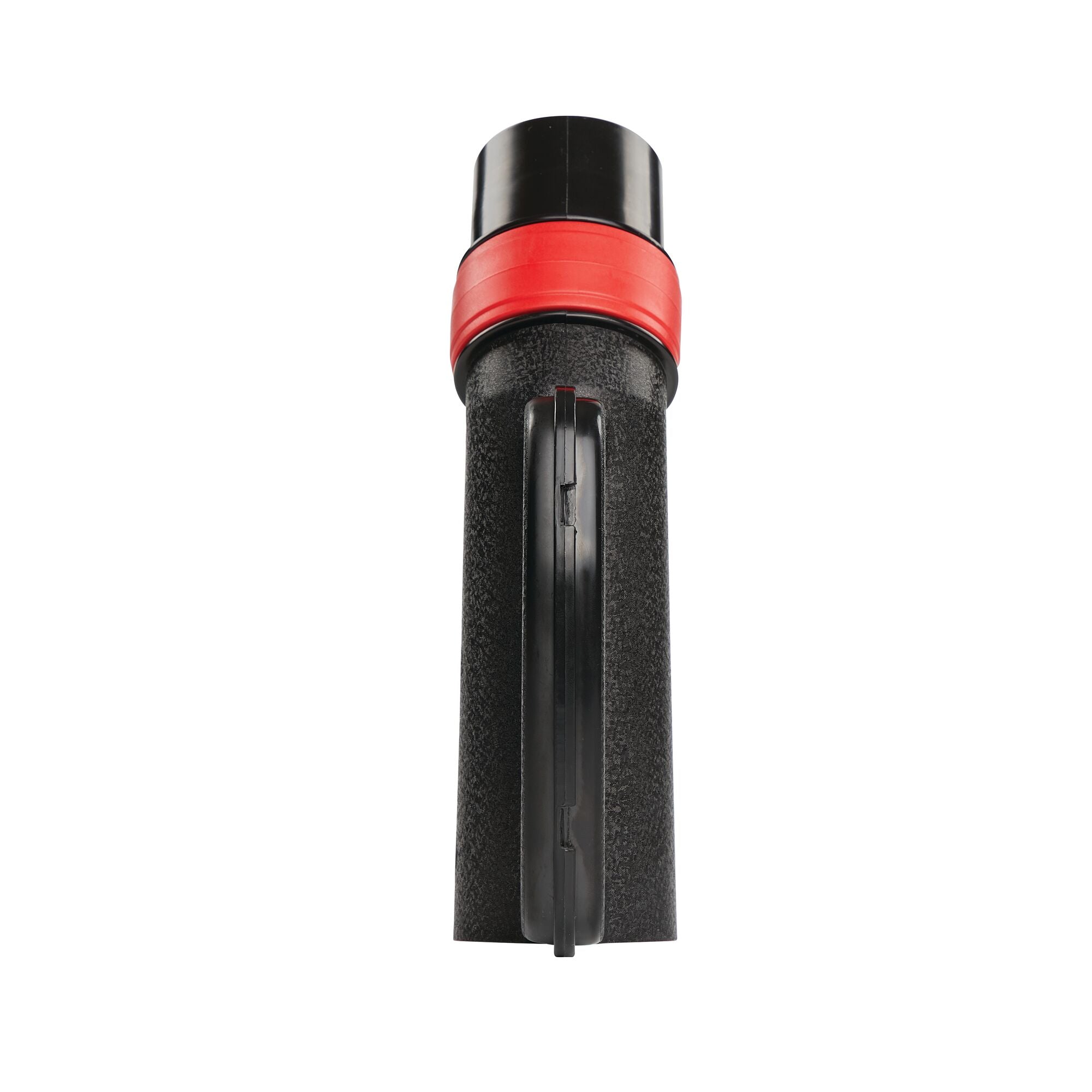 Backside of Two and a half inch Wet or Dry Vacuum Hose Grip Handle Attachment With Bleeder Valve.