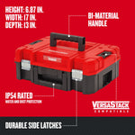 Graphic of CRAFTSMAN Storage: Versastack highlighting product features