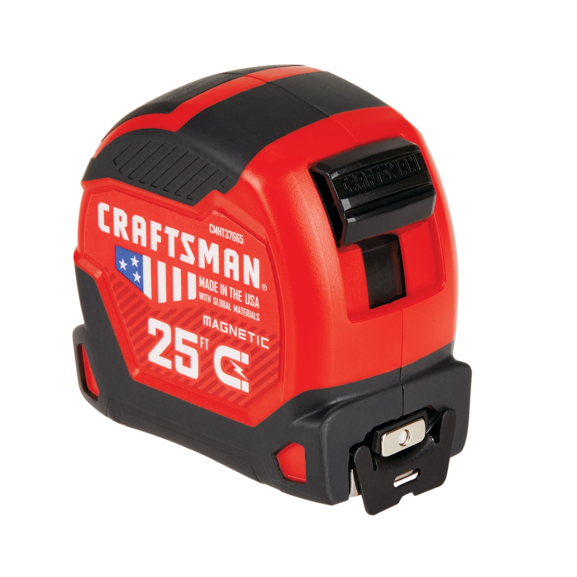 CRAFTSMAN Tape Measure, Self-Lock, 25-Foot (CMHT37225S),Red/Back