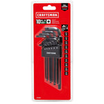 Craftsman 10pc Ball-End Hex Key Set (Torx)